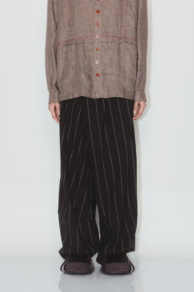MAINE STRIPED TROUSERS WEAVED STRIPE