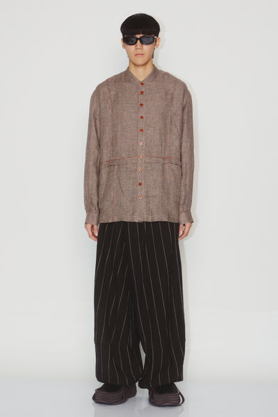 MAINE STRIPED TROUSERS WEAVED STRIPE