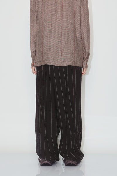MAINE STRIPED TROUSERS WEAVED STRIPE