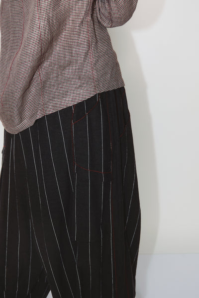 MAINE STRIPED TROUSERS WEAVED STRIPE
