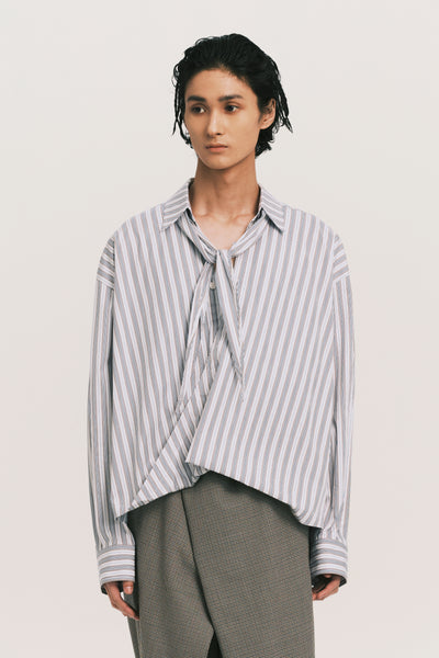 TODD TWIST STANDARD SHIRT ASHEN BLUE