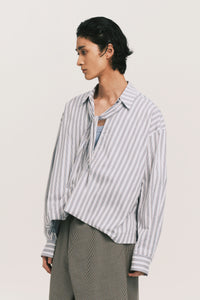 TODD TWIST STANDARD SHIRT ASHEN BLUE
