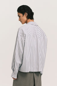TODD TWIST STANDARD SHIRT ASHEN BLUE