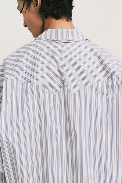 TODD TWIST STANDARD SHIRT ASHEN BLUE