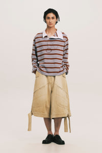 BECKHAM CARGO DENIM SHORTS COKE TAN