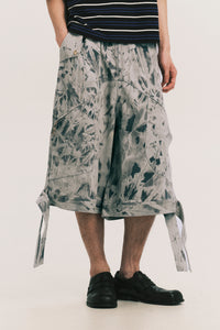 BECKHAM CARGO DENIM SHORTS MERCURY GREY