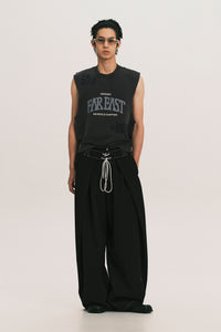 BEAN BIKER VEST DEPTH BLUE