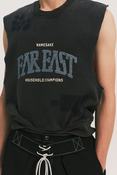 BEAN BIKER VEST DEPTH BLUE
