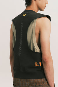 BEAN BIKER VEST PEBBLE GREY