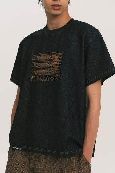 NEAL BLUEPRINT DENIM TEE DEPTH BLUE