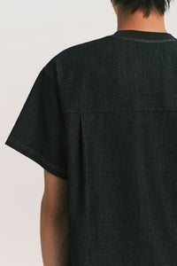 NEAL BLUEPRINT DENIM TEE DEPTH BLUE