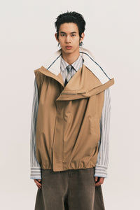 OTTO PLEATED CARGO VEST SCOUT KHAKI