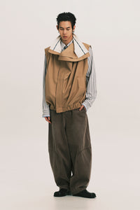 OTTO PLEATED CARGO VEST SCOUT KHAKI
