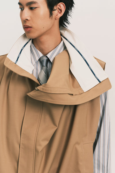 OTTO PLEATED CARGO VEST SCOUT KHAKI