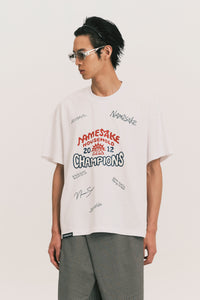 TOBI OVERSIZED CHAMPION TEE FREE WHITE