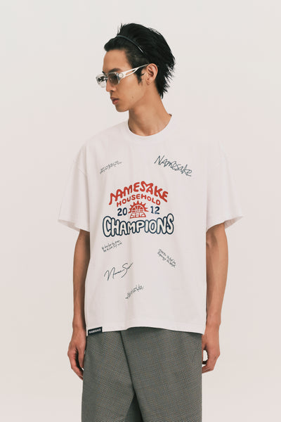 TOBI OVERSIZED CHAMPION TEE FREE WHITE