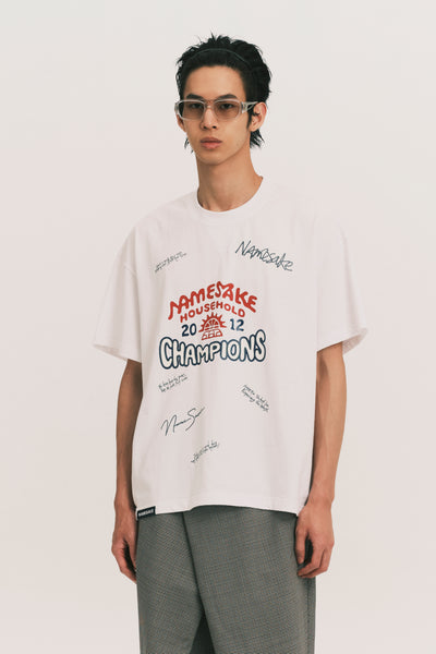 TOBI OVERSIZED CHAMPION TEE FREE WHITE