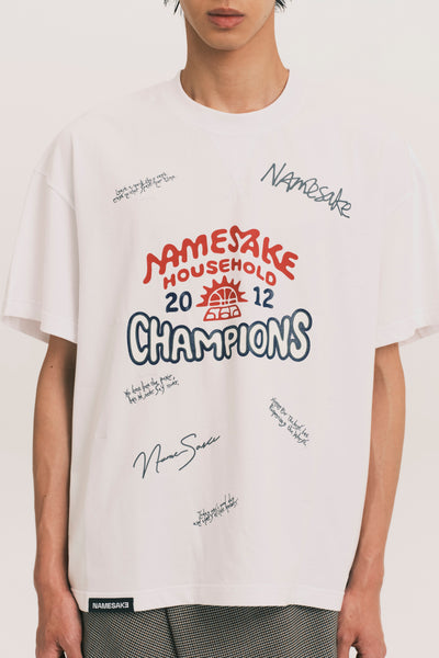 TOBI OVERSIZED CHAMPION TEE FREE WHITE