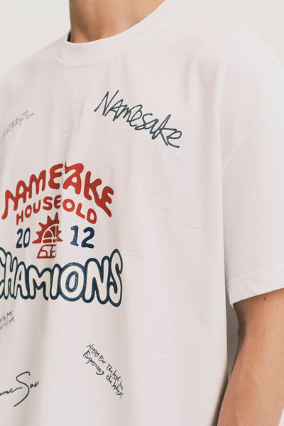 TOBI OVERSIZED CHAMPION TEE FREE WHITE