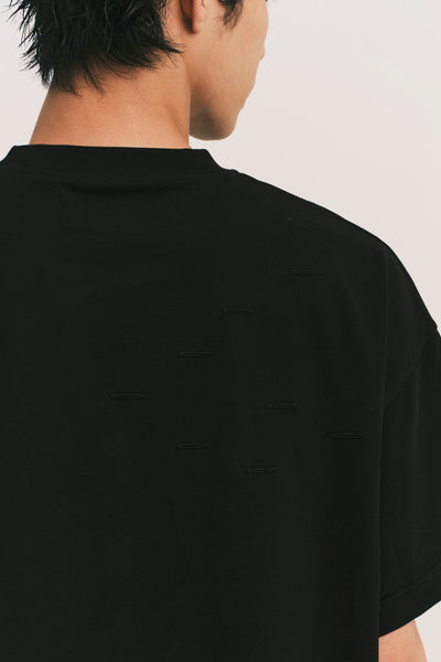 TOBI OVERSIZED CHAMPION TEE EUPHORIC BLACK