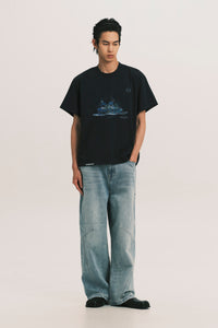 NEAL FUN TEE DEPTH BLUE