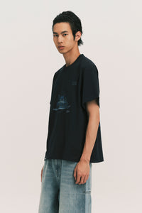 NEAL FUN TEE DEPTH BLUE