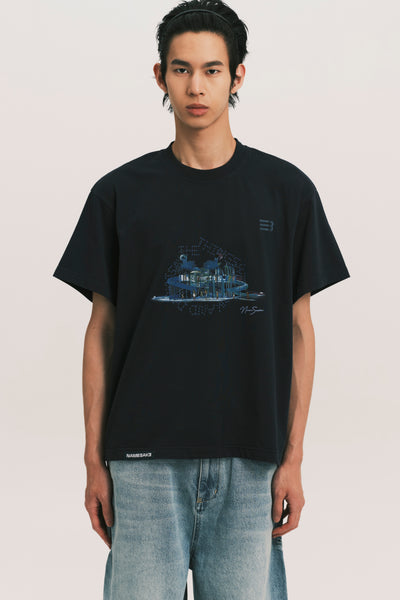 NEAL FUN TEE DEPTH BLUE