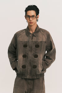 JARVIS DUFFLE DENIM JACKET COCO BROWN