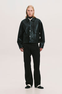 TYPE 1 BROGUE LEATHER JACKET EUPHORIC BLACK
