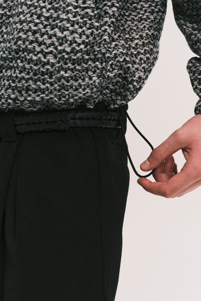 MALI ZIPPER HOODIE SHIRT PEPPER GREY JAQUARD