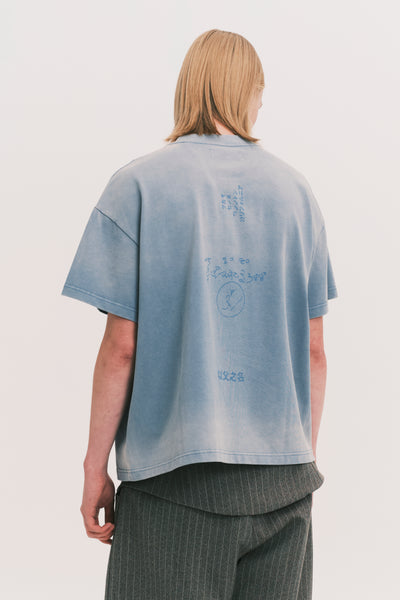 TOBI WASHED LOGO TEE SALT BLUE (NAMESAKE EXCLUSIVE)