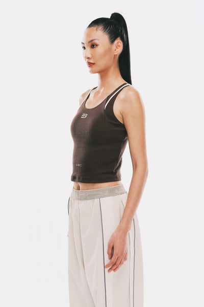 BEC RIBBED TANK SOIL BROWN