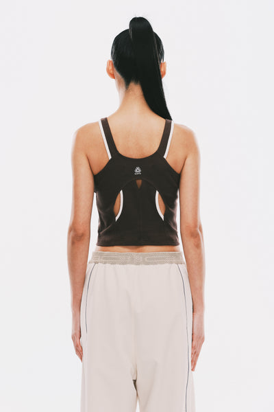 BEC RIBBED TANK SOIL BROWN
