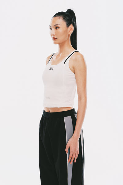 BEC RIBBED TANK LUCENT WHITE