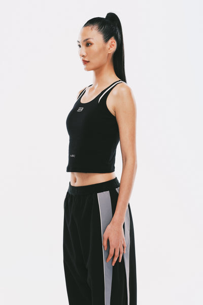 BEC RIBBED TANK EUPHORIC BLACK