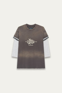 STANDY 3-LAYERED TEE PUBBLE GREY