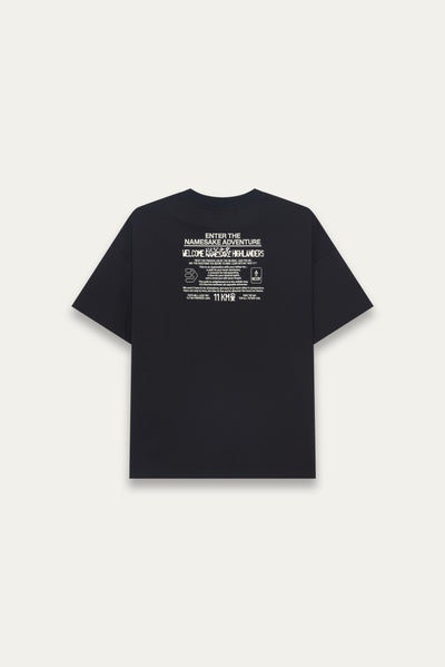 TOBI OVERSIZED NOTICE TEE EUPHORIC BLACK