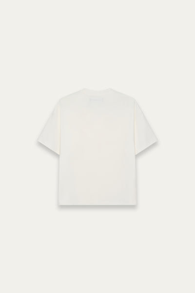TOBI OVERSIZED LOGO TEE FREE WHITE