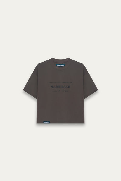 MARYS CROPPED HOME TEE PUBBLE GREY (NAMESAKE EXCLUSIVE)