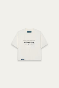 MARYS CROPPED HOME TEE FREE WHITE (NAMESAKE EXCLUSIVE)