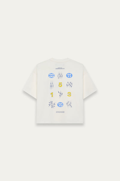 MARYS CROPPED NMSK TEE FREE WHITE