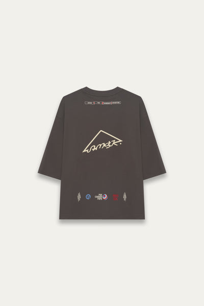 MAYO OVERSIZED CARABINER TEE PUBBLE GREY