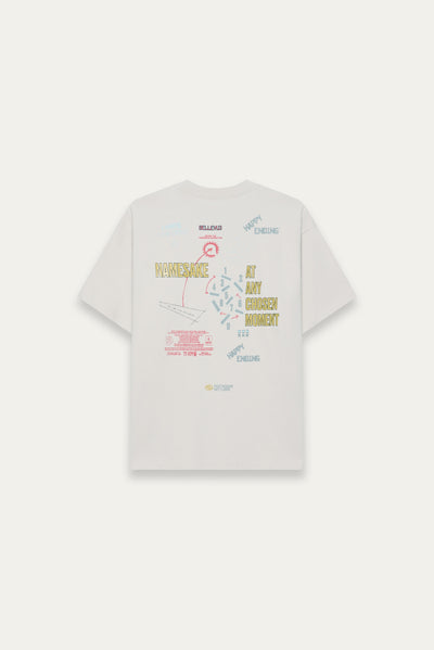 SAVA OVERSIZED ROADMAP TEE CANNOLI CREAM (NAMESAKE EXCLUSIVE)