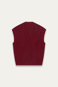 MARINA SLEEVELESS VEST BURGUNDY (NAMESAKE EXCLUSIVE)