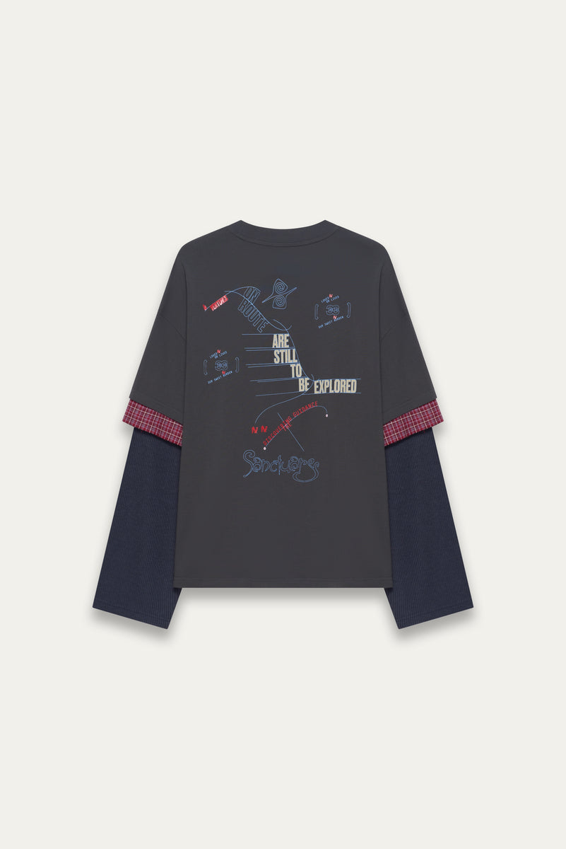 CHUCK 3-LAYERED TEE DEPTH BLUE