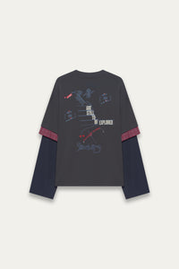 CHUCK 3-LAYERED TEE DEPTH BLUE