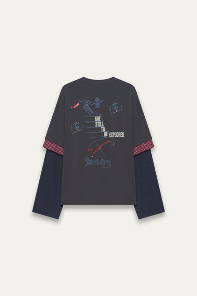 CHUCK 3-LAYERED TEE DEPTH BLUE