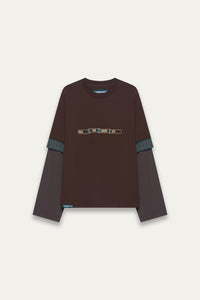 CHUCK 3-LAYERED TEE STAGNANT BROWN