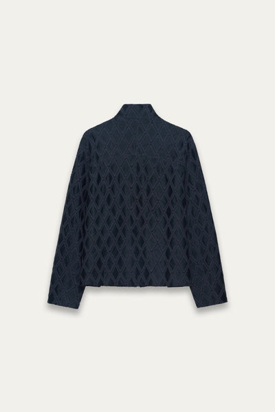 GARNETT TRACK SHIRT AEGAN BLUE (NAMESAKE EXCLUSIVE)