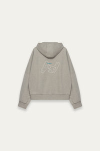 PORTS POP-UP HOODIE ASH GREY
